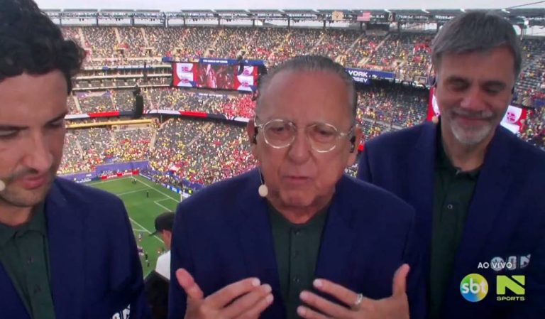 Galvão Bueno se despede da Copa do Mundo e agradece ao Brasil