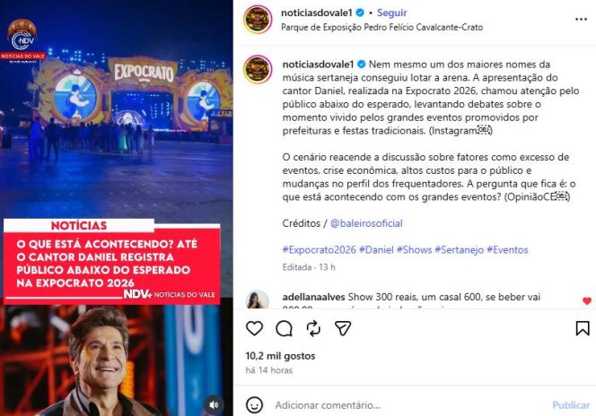 Show de Daniel - Instagram