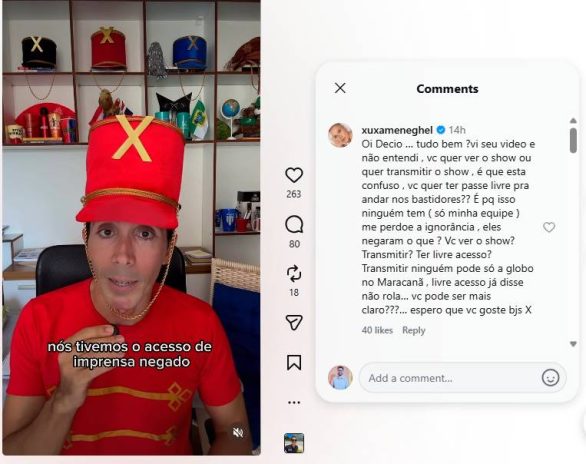 Post da revelação de Xuxa Post da revelação de Xuxa