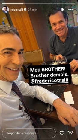 Post do Cesar Tralli Post do Cesar Tralli (Reprodução: Instagram)