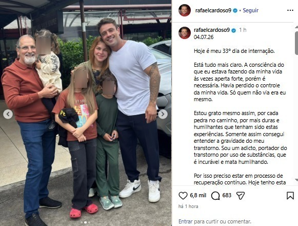 Post do Rafael Cardoso (Reprodução: Instagram)