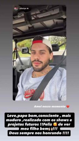 Post do Zé Felipe (Reprodução: Instagram)
