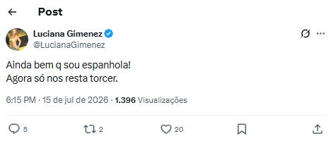 Postagem da Luciana Gimenez Postagem da Luciana Gimenez (Reprodução: Instagram)