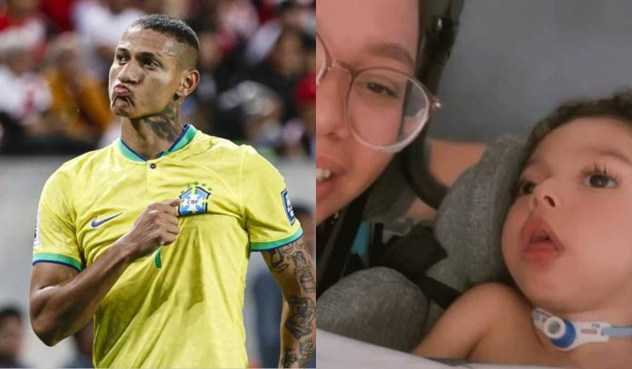 Richarlison faz doação para Pedro Richarlison faz doação para Pedro