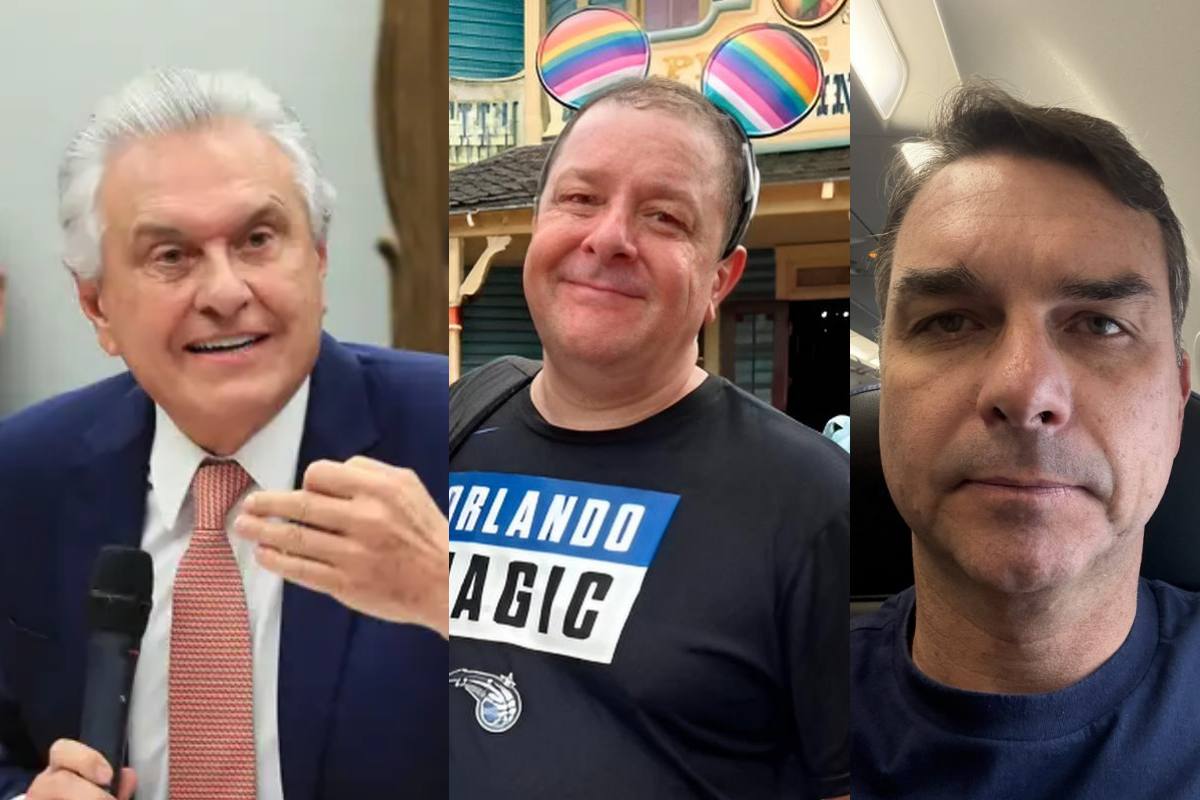 Ronaldo Caiado, Lulinha e Flávio Bolsonaro Ronaldo Caiado, Lulinha e Flávio Bolsonaro