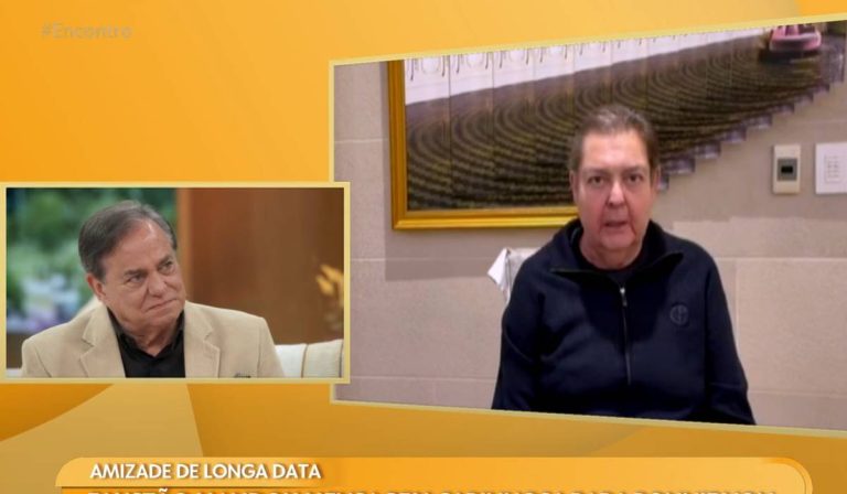 Faustão surge no Encontro e leva Ronnie Von às lágrimas