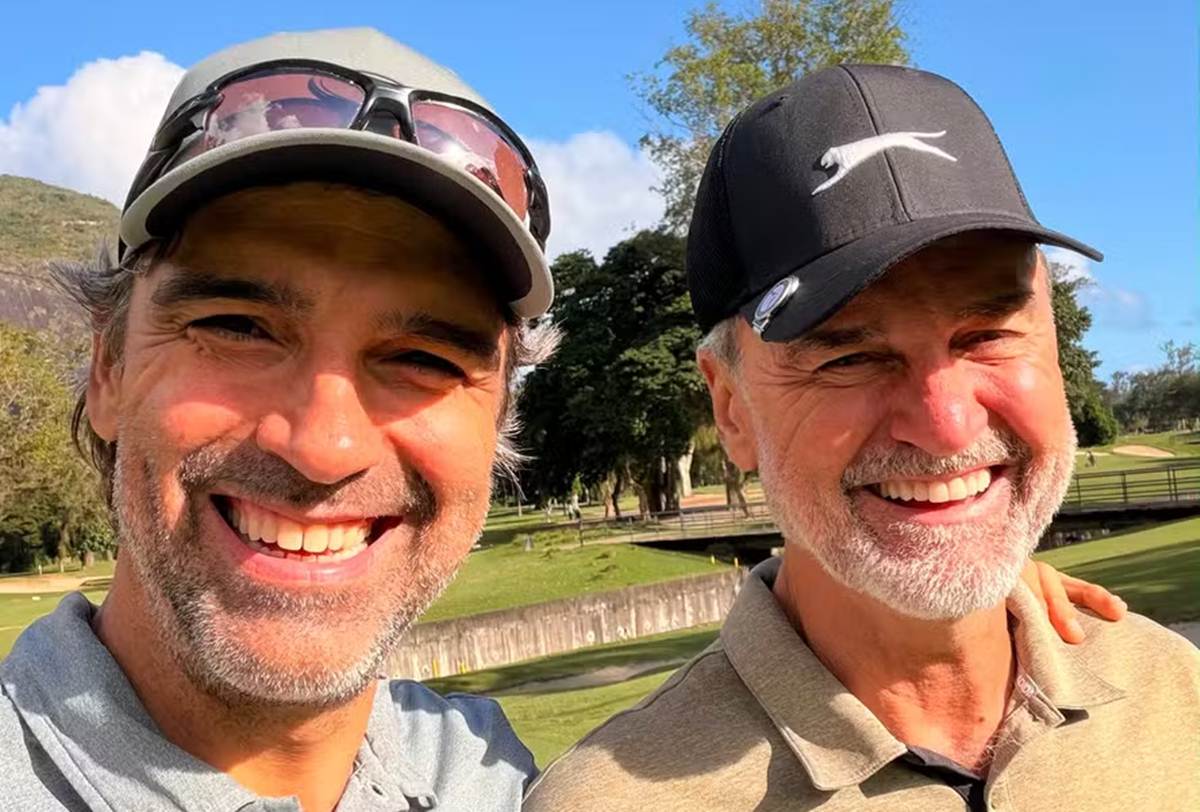 Tadeu Schmidt e o irmão - Instagram