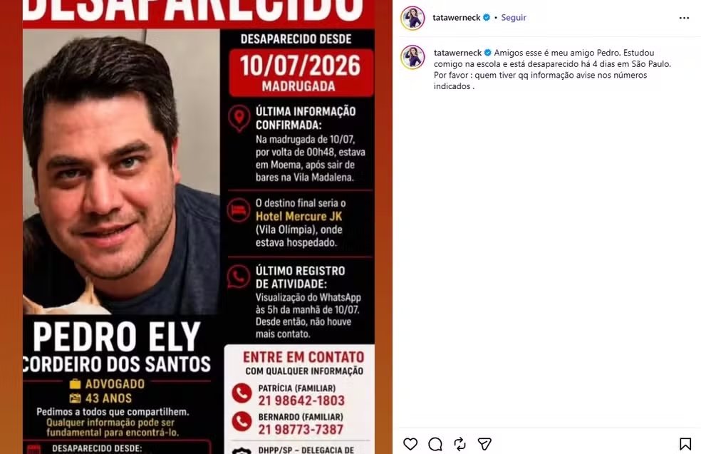 Tata Werneck publicação Tata Werneck publicação
