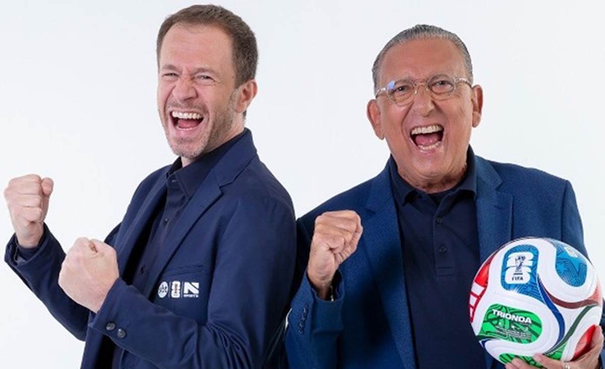 Tiago Leifert e Galvão Bueno - SBT