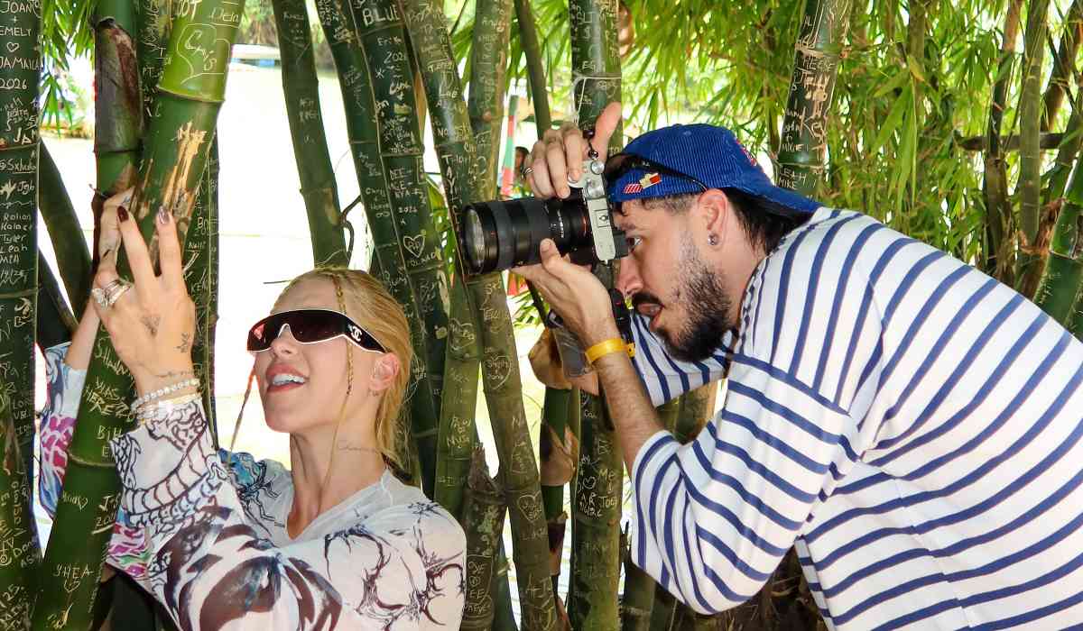 Virginia Fonseca e fotógrafo