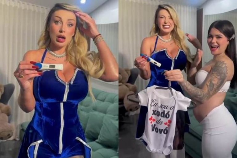 Andressa Urach anuncia que será avó pela primeira vez