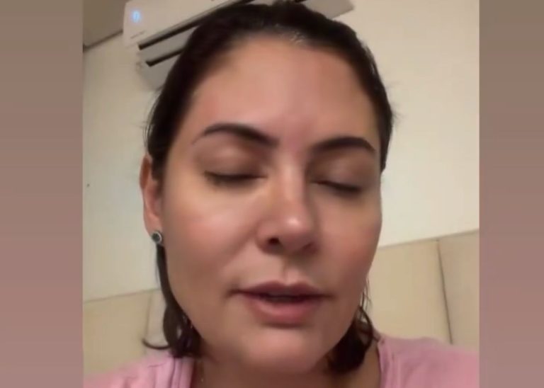 Michelle Bolsonaro aparece em hospital após grave problema de saúde: “Meu futuro presidente Flávio”