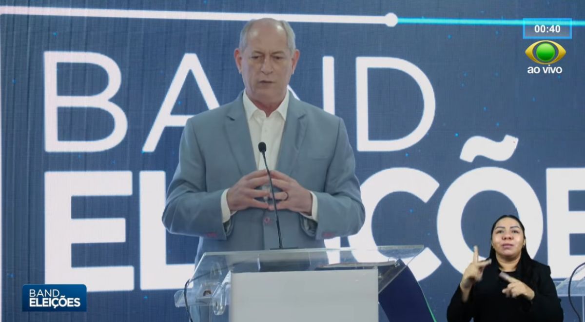 Ciro Gomes Ciro Gomes (Reprodução/ Band / Captura de tela)
