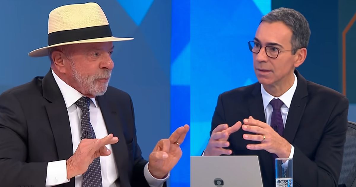 Lula e Cesar Tralli Lula e Cesar Tralli (Foto: Reprodução/ Captura de tela)