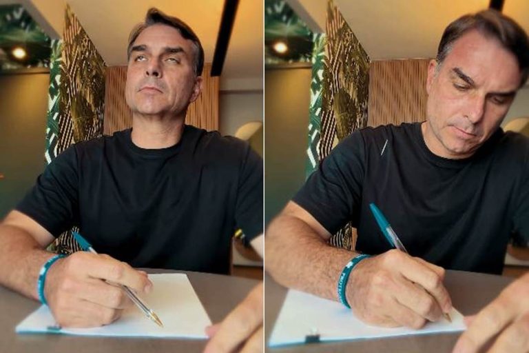 Proibido de visitar o pai, Flávio Bolsonaro escreve carta em data especial