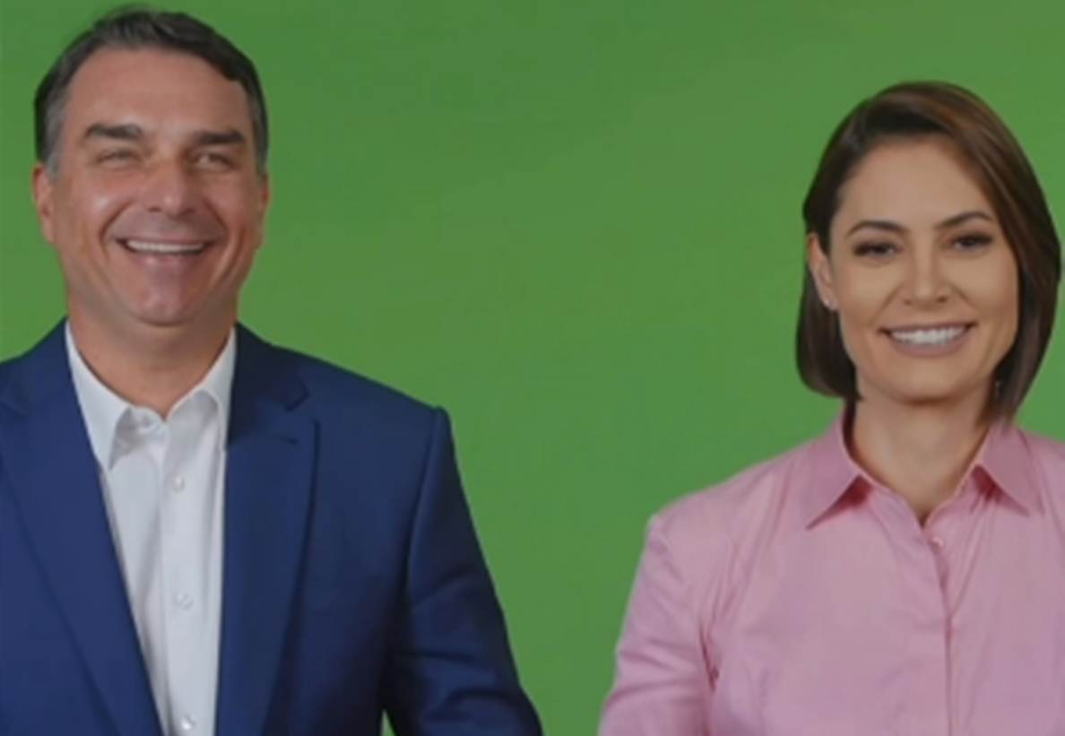 Flavio e Michelle Bolsonaro - Instagram