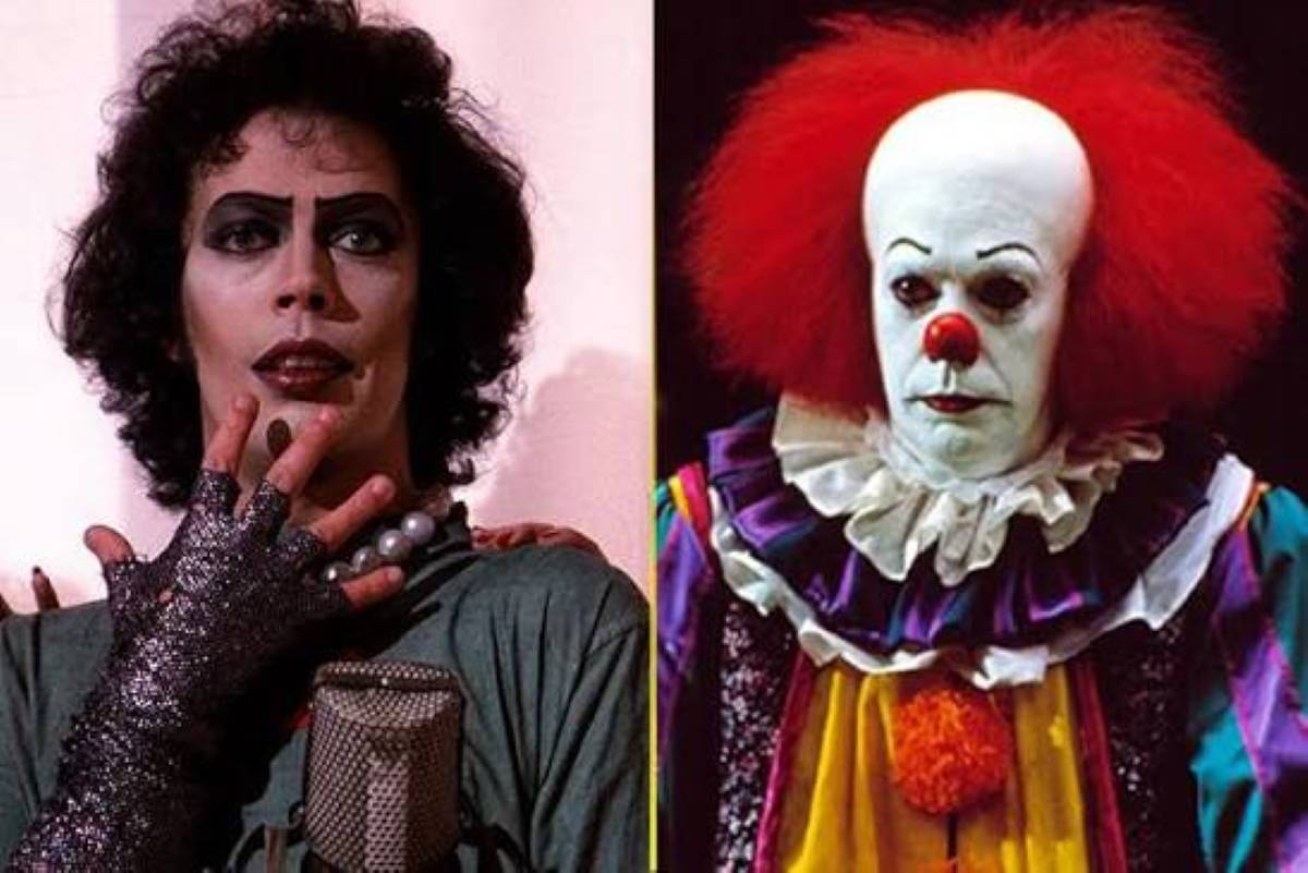 Tim Curry em Rocky Horror Picture Show e It - A Coisa (Reprodução) Tim Curry em Rocky Horror Picture Show e It - A Coisa (Reprodução)