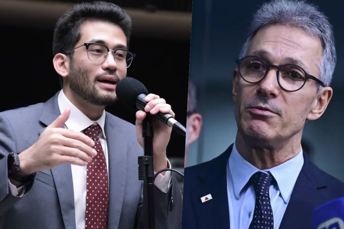 Kim Kataguiri e Romeu Zema Kim Kataguiri e Romeu Zema