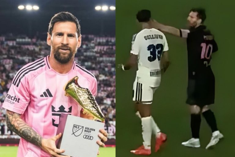 Messi se envolve em confusão e dá tapa em jogador durante jogo