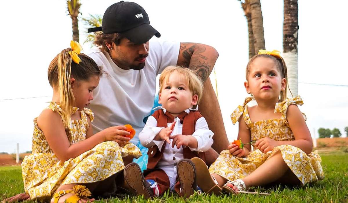 Maria Flor, Zé Felipe, José Leonardo e Maria Alice Maria Flor, Zé Felipe, José Leonardo e Maria Alice