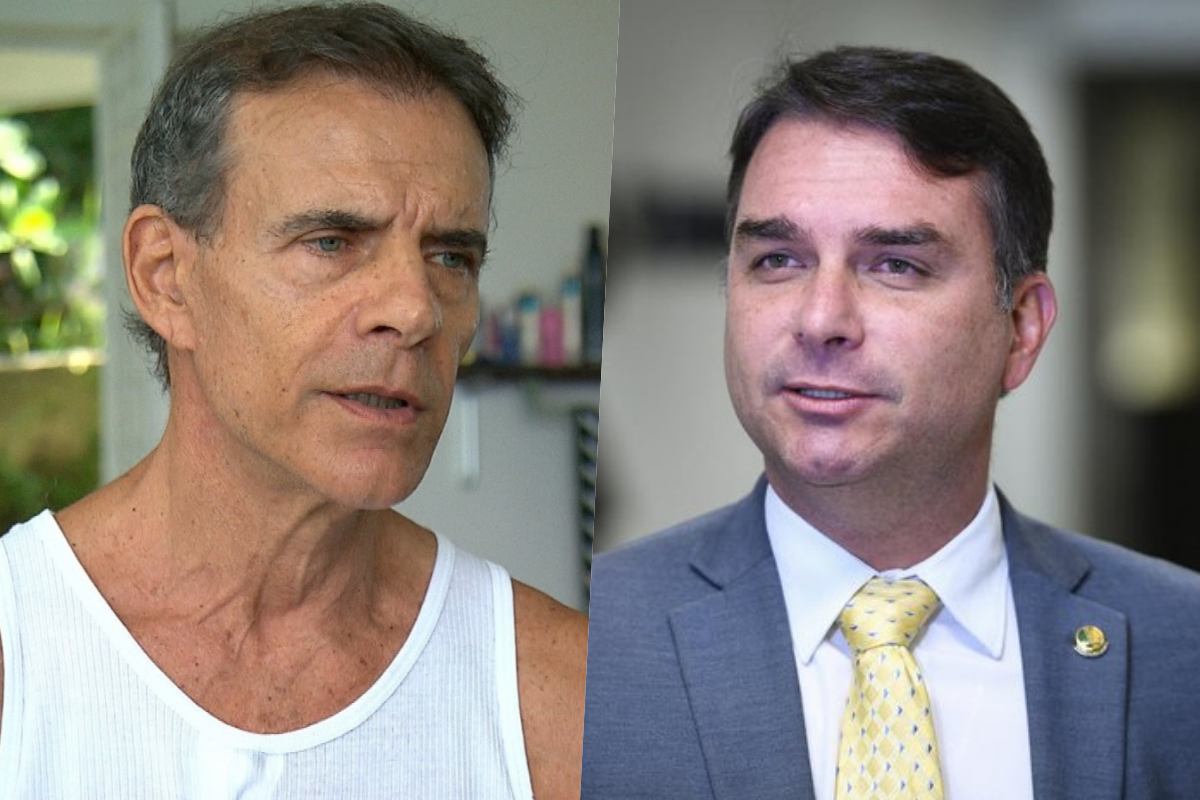 Mário Gomes e Flávio Bolsonaro Mário Gomes e Flávio Bolsonaro