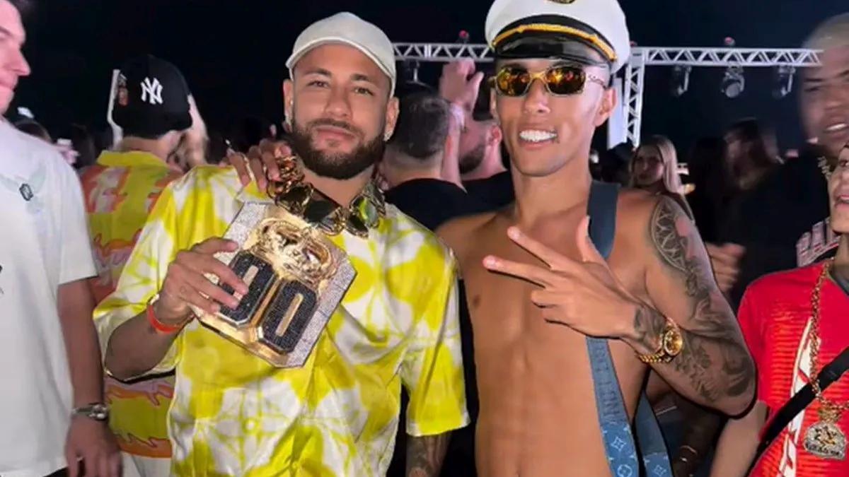 Neymar e Buzeira (Foto: Reprodução)