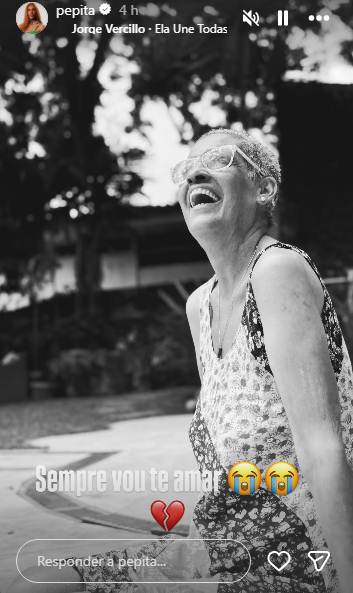 Pepita e a mãe - story Instagram