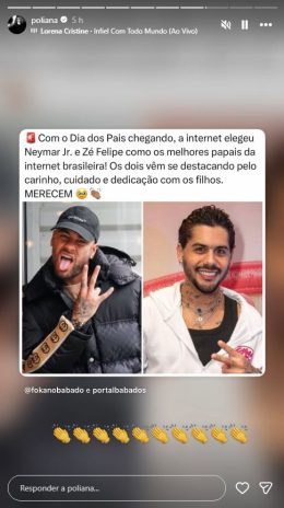 Post da Poliana Post da Poliana (Reprodução: Instagram)