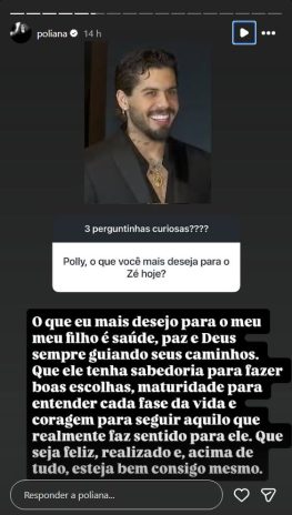 Post da Poliana Rocha Post da Poliana Rocha (Reprodução: Instagram)