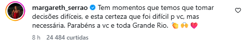 Post de Margareth Serrão Post de Margareth Serrão