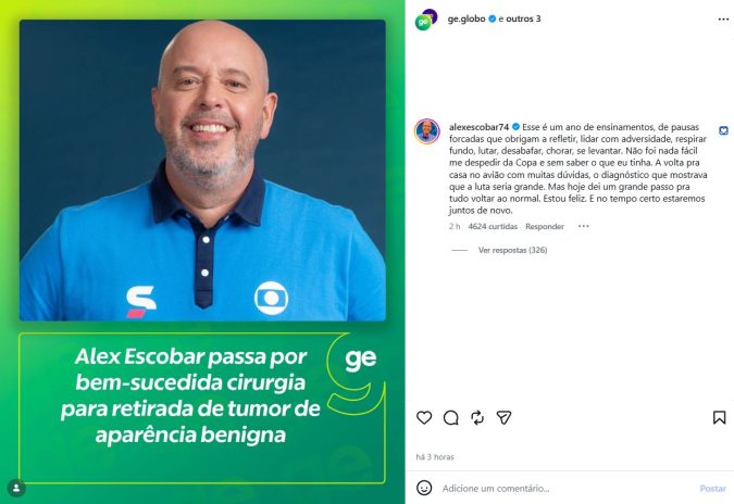 Post do Alex Escobar Post do Alex Escobar