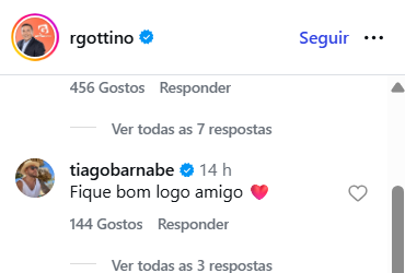 Post do Tiago Barnabé (Reprodução: Instagram)