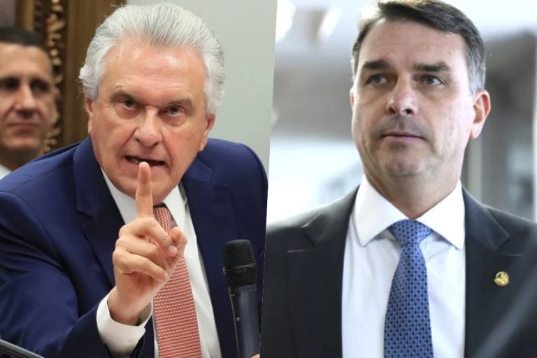 Caiado se revolta após Flávio Bolsonaro mentir no currículo