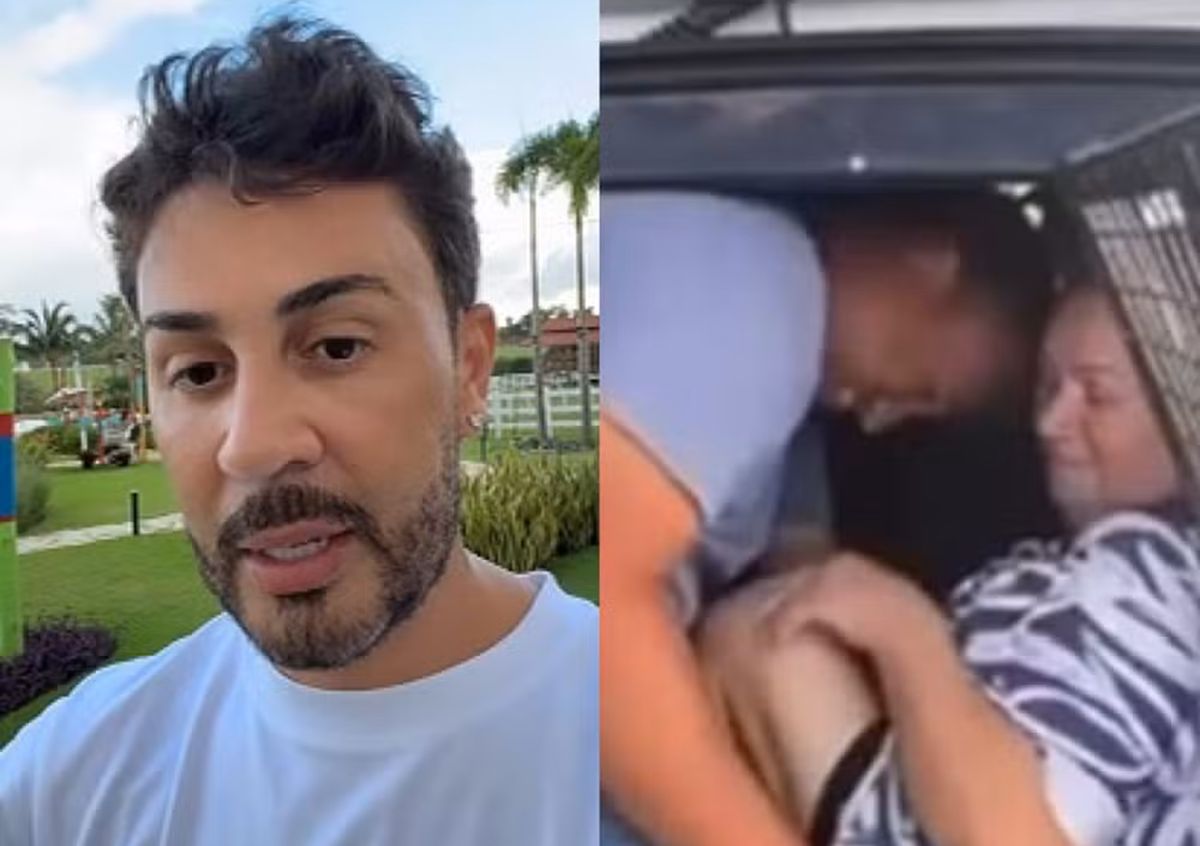 Carlinhos Maia e viatura (Reprodução)