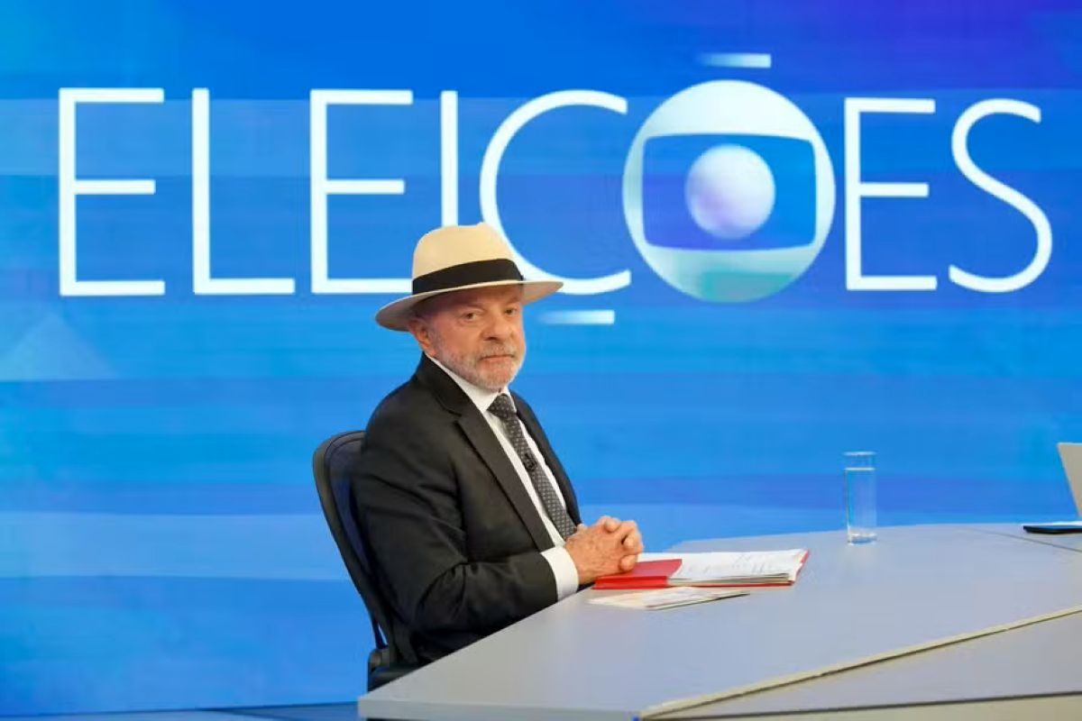 Presidente Lula (PT) em TV Globo. — Foto: Globo/ Manoella Mello