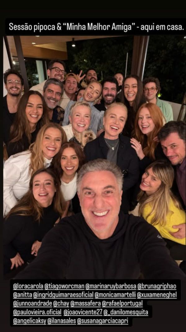 Luciano Huck e amigos Luciano Huck e amigos (Reprodução/ Instagram @lucianohuck)