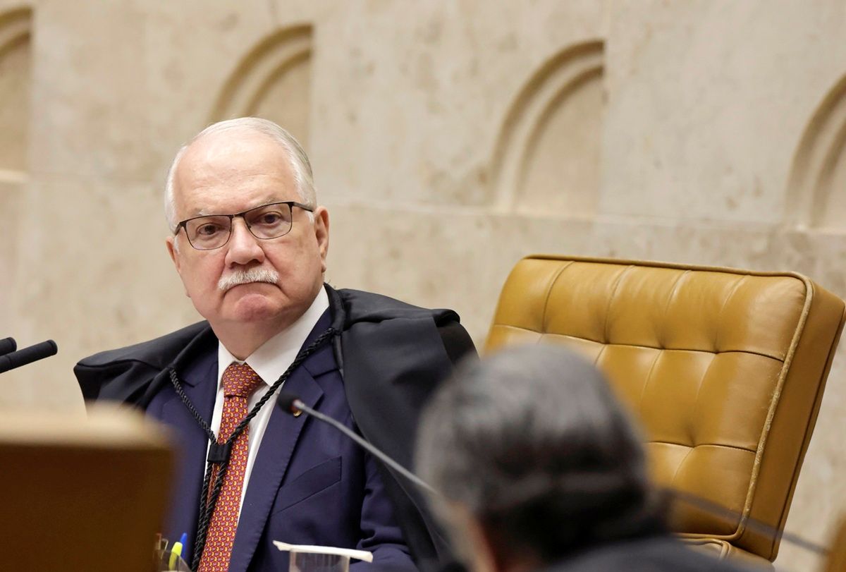 Fachin Sessão plenária do STF. Ministro Edson Fachin. Foto: Alejandro Zambrana/STF// Detalhe nosso