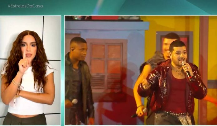 Anitta Anitta detona Figueira - Foto: Reprodução Estrelas da Casa/Globo
