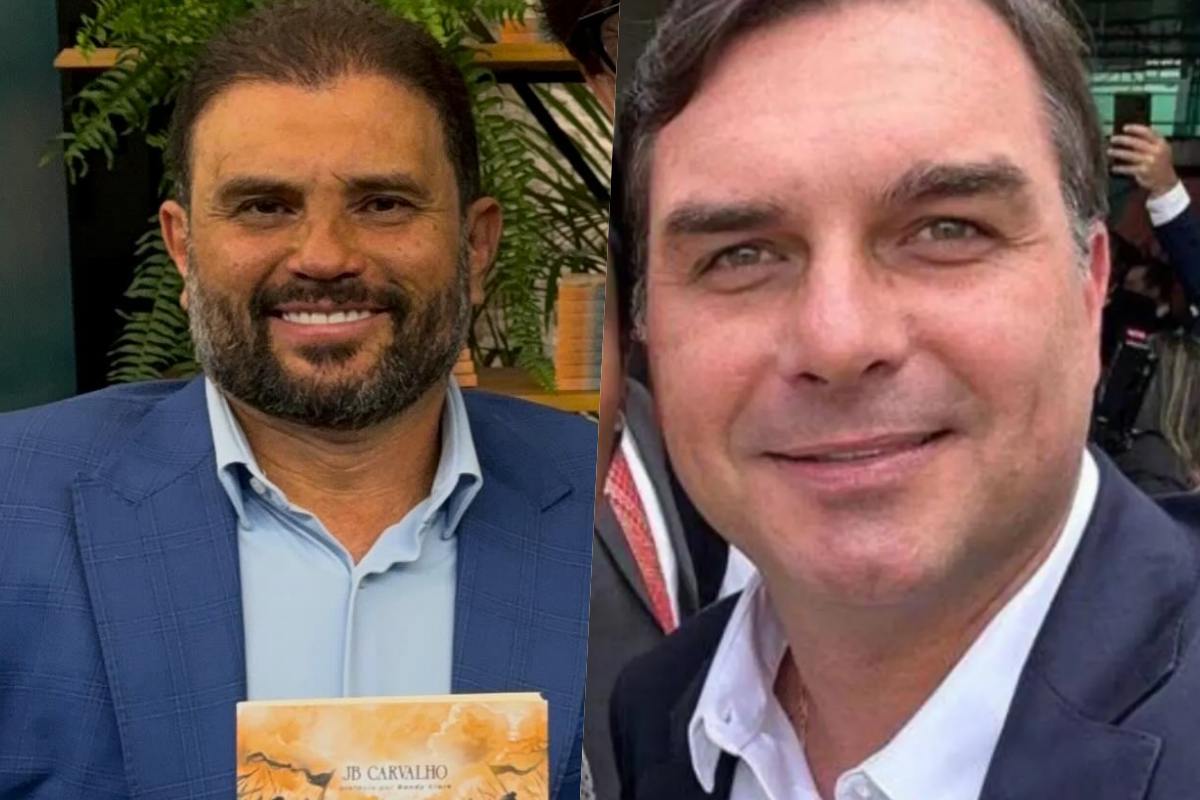 Bispo JB Carvalho e Flávio Bolsonaro Bispo JB Carvalho e Flávio Bolsonaro