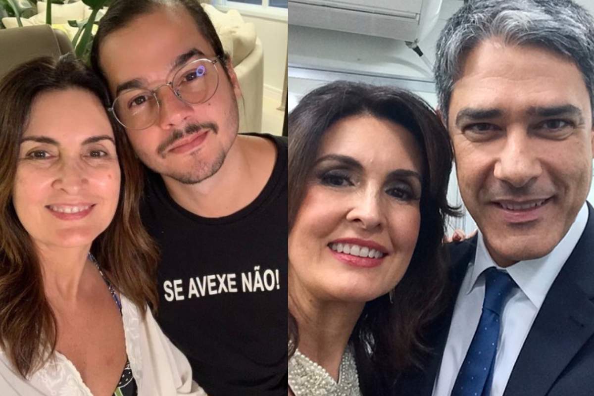 Fátima Bernardes, Túlio Gadêlha e William Bonner