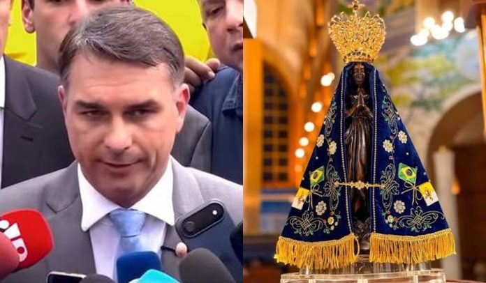 Flávio Bolsonaro e Nossa Senhora Aparecida Flávio Bolsonaro e Nossa Senhora Aparecida