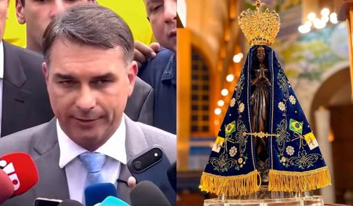 Flávio Bolsonaro e Nossa Senhora Aparecida Flávio Bolsonaro e Nossa Senhora Aparecida