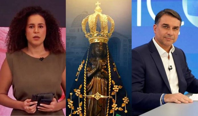 GloboNews desmente fake news sobre Nossa Senhora Aparecida e Flávio Bolsonaro GloboNews desmente fake news sobre Nossa Senhora Aparecida e Flávio Bolsonaro