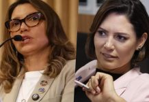 Michelle Bolsonaro usa camiseta com apelido dado por Janja