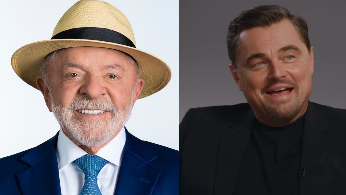 Lula e Leonardo DiCaprio. Lula e Leonardo DiCaprio. Foto: Divulgação/TSE // Youtube/ Variety/ Captura de Tela/ Leonardo DiCaprio e Jennifer Lawrence | Atores sobre atores)