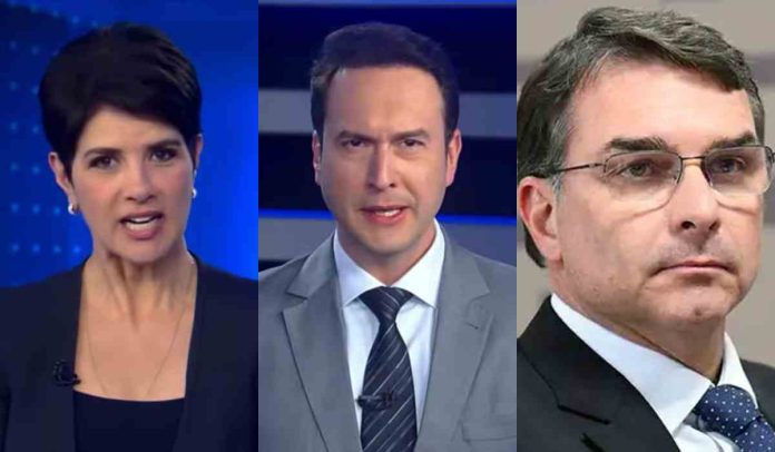 Mariana Godoy, Eduardo Ribeiro, Flávio Bolsonaro,
