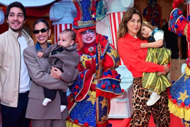 Mariana Rios com a fam&iacute;lia e Fernanda Paes Leme com a filha