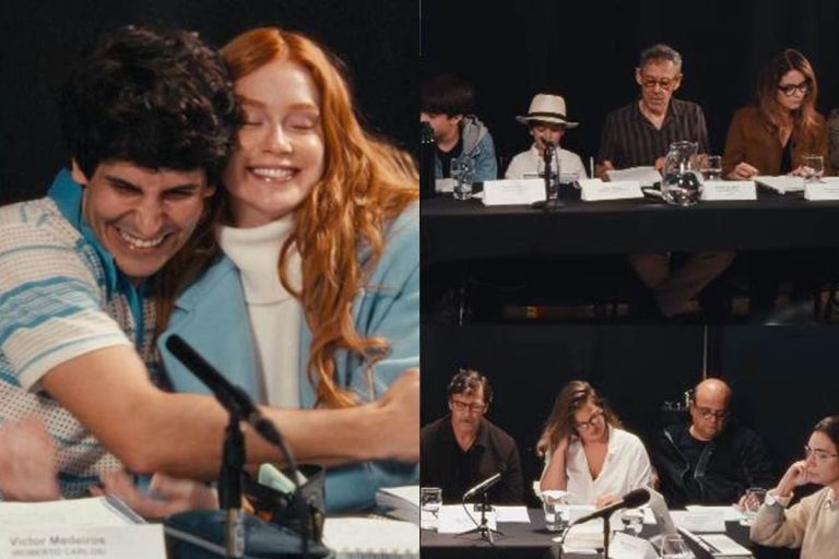 Marina Ruy Barbosa mostra primeira leitura do novo filme sobre Roberto Carlos