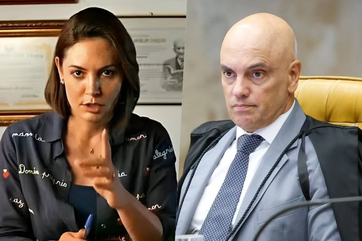 Michelle Bolsonaro e Alexandre de Moraes Michelle Bolsonaro e Alexandre de Moraes