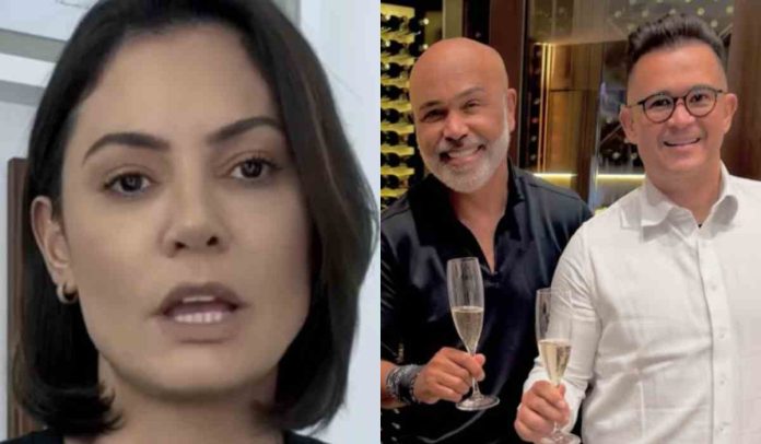 Michelle Bolsonaro, Rick e Bruno Avelar Michelle Bolsonaro, Rick e Bruno Avelar (Reprodução: Youtube / Instagram)